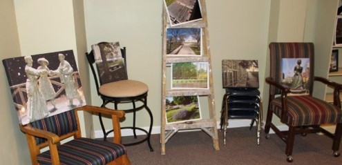 The Fourth Annual First in the Nation Suffrage Celebration included an art exhibition featuring local female artists.